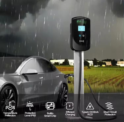 AC-uitgang 22 kW 2 EV-oplaadstation voor elektrische auto waterdicht 380v Inlaatspanning